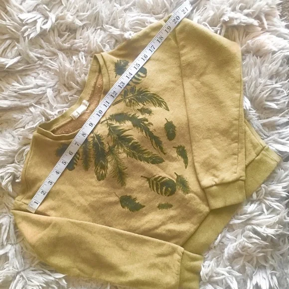 Forever 21 Olive Green Crop Top Sweater - Picture 3 of 5